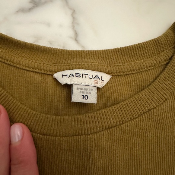 habitual girls flutter sleeve cotton top size 10 - Picture 2 of 2